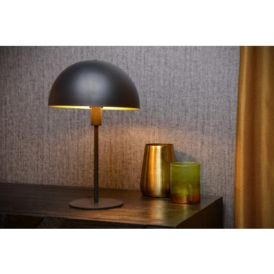 lafabryka.pl SIEMON - Lampa stołowa - Ø 25 cm - 1xE14 - Black 45596/01/30 Lucide
